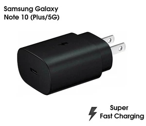 Genuine Samsung Super Fast Charger 25W Type C Wall Plug EP-TA800 Note 10 S20 5G - Picture 1 of 4