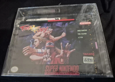 Fatal Fury - Super Nintendo SNES. NTSC US. VGA Rated 70 EX+. Factory Sealed. - Image 1 of 4