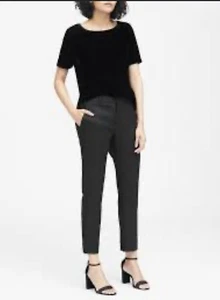 Nuevo sin etiquetas Banana Republic Petites 8 Avery Pantalón Corto Vestido Pantalones Lana Lavable 8P - Imagen 1 de 16