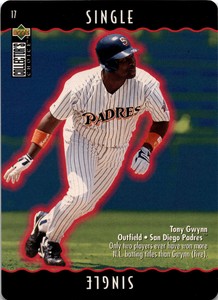1996 Collector's Choice #17a Tony Gwynn Single You Make the Play