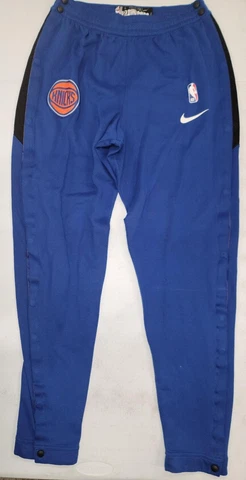 21105 Nike NEW YORK KNICKS Game Used Authentic Warm Up Pants w/COA Cover