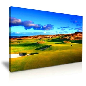 Schöner St. Andrews Old Golf Course moderner Leinwanddruck Wandbild ~ 5 Größen - Bild 1 von 12