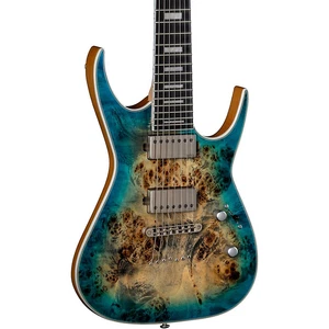 Dean Exile Select Burled Poplar 7-String Electric Guitar Satin Turquoise Burst - Picture 1 of 6