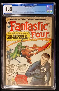 1963 Marvel Fantastic Four #10 CGC 1.8 Off White Pages. - Picture 1 of 6