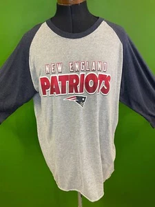 NFL New England Patriots '47 Raglán Manga 3/4 Camiseta Para Hombre Grande - Imagen 1 de 3