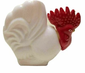 VINTAGE AVON ROOSTER LOTION DECANTER BOTTLE MILK GLASS CHICKEN FARM COUNTRY - Picture 1 of 6