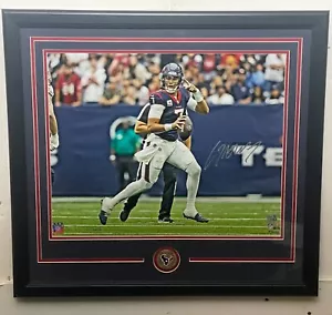 CJ STROUD SIGNED AUTOGRAPHED TEXANS 16x20 PHOTO FRAMED FANATICS AUTH - Picture 1 of 3