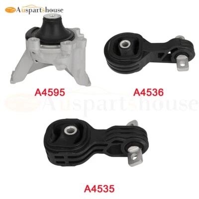 3pcs Engine Motor Mount For 2007-2011 Honda CR-V 2.4L A4536 A4535 A4595 - Image 1 of 4