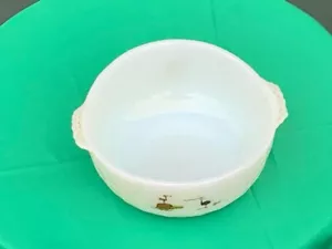 Vintage Fire King Anchor Hocking Johnny Hart Cereal Bowl BC Comics Dinosaurs - Picture 1 of 4