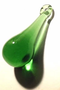 Raindrop Glass Crystals 50MM Green - 1 PC (P124) - Picture 1 of 3