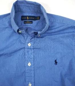 Ralph Lauren Mens Small Shirt Blue Slim Fit 100% Cotton - Bild 1 von 7