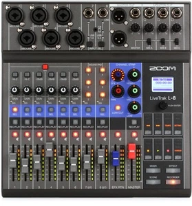 Zoom LiveTrak L-8 8-channel Digital Mixer / Recorder - Picture 1 of 10