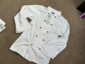 PW WHITE CHEFS JACKET XS 32/34 COOLVENT MOISTURE MANAGEMENT NEW UNOPENED BAG - Picture 1 of 9