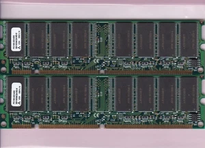 256MB 2x128MB PC-100 MITSUBISHI MH16S64DAMD-8 PC100 3.3V SDR Ram Memory DIMM Kit - Picture 1 of 2