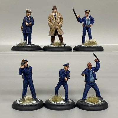 JUEGO POLICÍA GOTHAM BATMAN MINIATURA JUEGO CABALLERO MODELOS DC COMISIONADO LOEB GCPD Foto 1 de 4