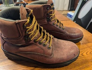 Wolverine Mens Brown Leather Durashock Work Boots W03122 size 9 1/2 - Soft Toe - Picture 1 of 6