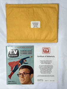 TV GUIDE Sept 25, 1953 Reissue Superman George Reeves with COA & Original Mailer - Picture 1 of 6