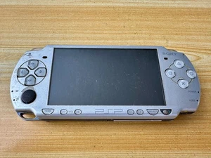 Sony Playstation PSP 2001 Metal Silver Handheld System Console - Parts or Repair - Picture 1 of 5