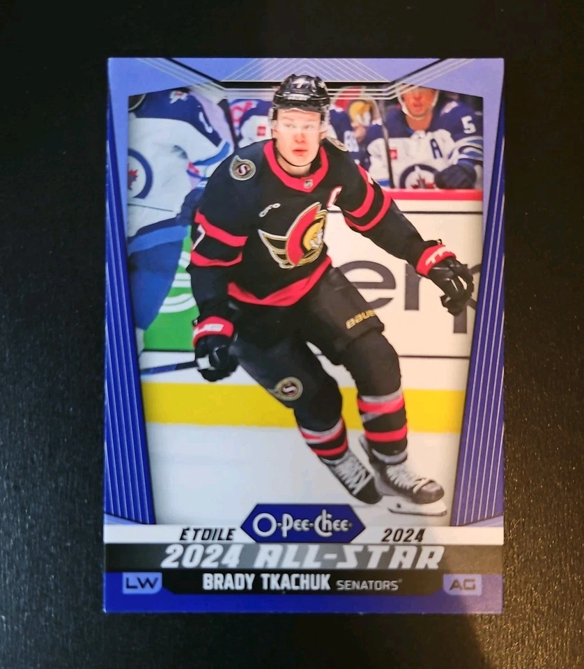 2024-25 O-Pee-Chee BlueBorder 2024 All-Star Brady Tkachuk #530 Ottawa Senators - Image 1 of 2