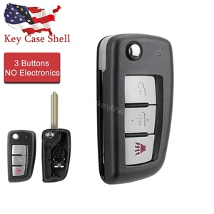 Carcasa para Nissan Rogue 2015 2016 2017 2018 2019 2020 mando a distancia abatible llavero - Imagen 1 de 7