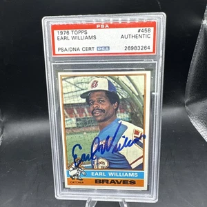 1976 Topps Earl Williams PSA DNA Authentic Auto Braves Signed Autograph  - Picture 1 of 2
