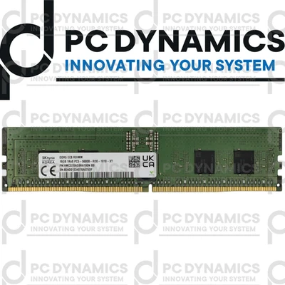 HMCG78AGBRA190N SK Hynix 16GB PC5-44800 DDR5-5600B ECC Reg 1Rx8 Rdimm Memory - Immagine 1 di 2
