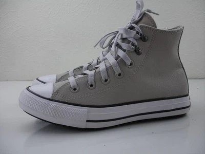 女式 7.5 M 匡威冬季 Chuck Taylor All Star 166219C 桦木皮灰色鞋 — 第 1/4 张图片