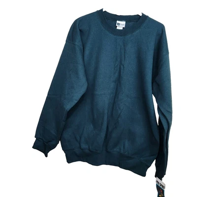 NWT VTG Deadstock PRO-SPIRIT Select Sweats USA Crewneck Sweatshirt Green SZ XL - Image 1 of 4