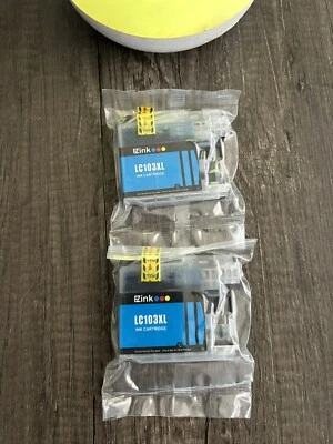 (2x) EZInk Pro  LC103XL Ink Cartridges Replacement  For Brother (Cyan) - Image 1 of 4