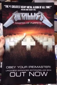 METALLICA Master of Puppets 2-seitige Promo-Poster Original in Tube versandt - Bild 1 von 2