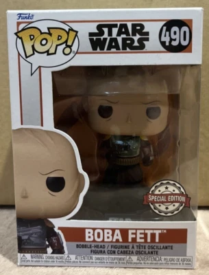 Disney - Star Wars - 490 Bobba Fett special edition - Pop! Vinyl Figure - image 1 of 4