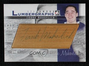 2013-14 ITG Stickwork Lumbergraphs 1/1 Frank Mahovlich #L-FM Auto HOF 7ez