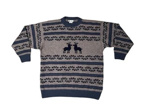 Nando Qiviuk Damen Large Rentier Rare Muskox Wool Pullover Sweater - Bild 1 von 7