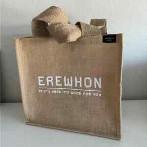 EREWHON Jute Tote Bag NWT New With Tags RARE ICONIC Medium Size