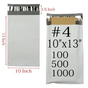 100 - 1000 PCS 10x13 INCH 2.5 Mil Poly Mailers Plastic Envelopes Shipping Bags - Picture 1 of 4