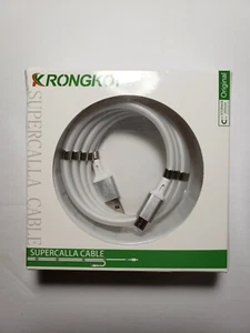 3.2ft Micro USB Magnet Storage Data Cable,USB Micro Cable Self-Coiling Krongkoy - Picture 1 of 3