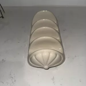 Vintage Off White Ceramic Taco Holder - Picture 1 of 3