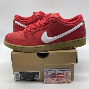 Size 8 - Nike SB Dunk Low Pro ISO Orange Label University Red Gum (FJ1674-600) - Picture 1 of 8