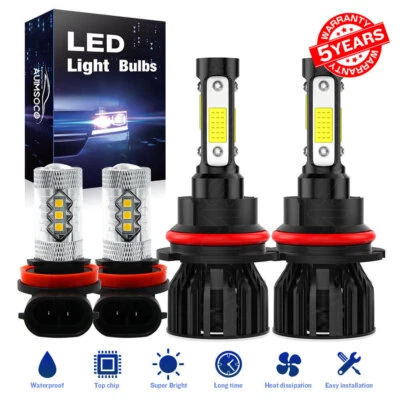For Nissan Frontier 2005- 2023 LED  High Low Fog Light Bulbs Kit 4x - Image 1 of 4