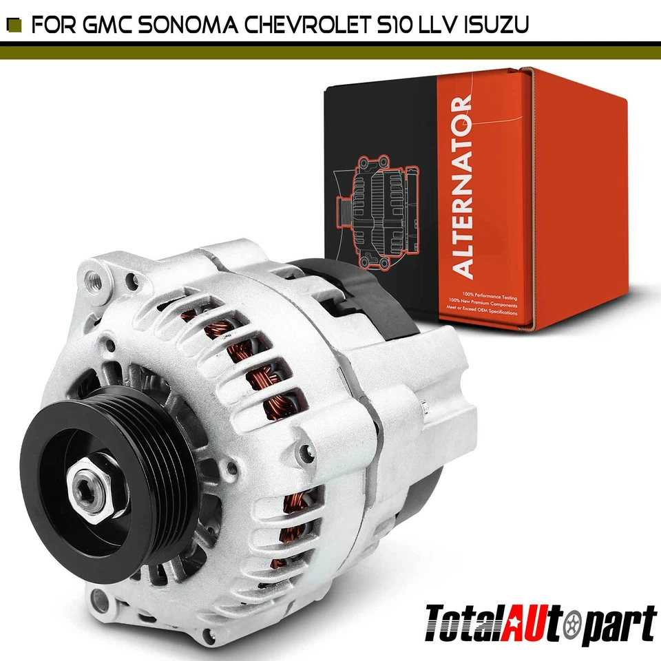 Alternador para Chevrolet LLV 1994-1995 S10 94-97 GMC Sonoma Isuzu Hombre L4 2,2 L Foto 1 de 4