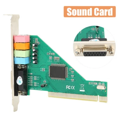 Sound Card PCI Channel 4.1 Computer Desktop Internal Sound Card Audio Card - Image 1 of 4
