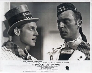 DRÔLE DE DRAME-L.JOUVET/JP AUMON - 1937 -M.CARNE-CARTOLINE -30X24 cm - J.PREVERT - Imagen 1 de 1