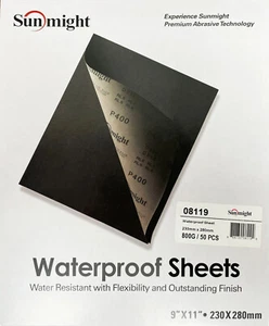 NASS & TROCKEN Blätter Sunmight 50 Stck. Wasserdicht Schleifpapier P400-P3000 Körnung - Bild 1 von 8