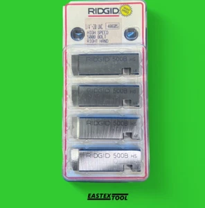 RIDGID 48605 1/4-20 UNC HIGHSPEED 500B RH BOLT DIE SET - Picture 1 of 3