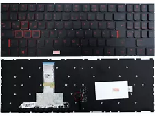DE - Tastatur mit Rot Beleuchtung, ohne Rahmen für Lenovo Legion Y520-15IKBN