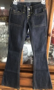 True Religion Women Jeans Boot Cut Flare Blue Denim 26L RN112790 CA30427 NWOT - Picture 1 of 20