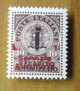 EBS Italy 1945 Guidizzolo: Servizio Ausiliario SAGGIO - Unificato S2 MNH** €1000 - Picture 1 of 1