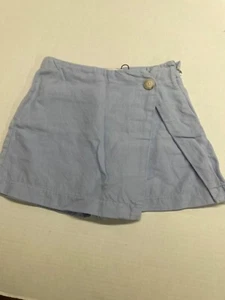 Zara Girls Skort Blue size 10 Button Front - Picture 1 of 9