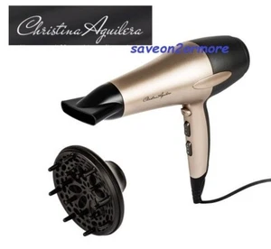 Christina Aguilera Ionic Hair Dryer 2200W , 3 Settings, Ceramic Keratin Grille