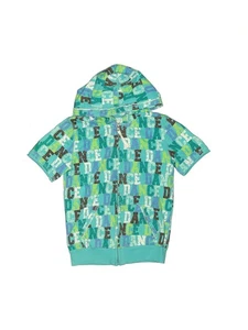 SO Wear It Declare It. Girls Green Zip Up Hoodie 8 - Picture 1 of 2